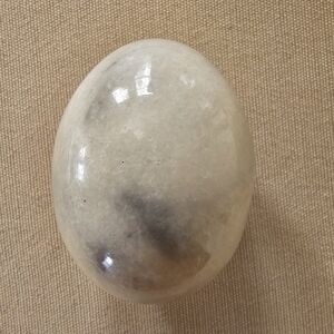 Polished Decorative Egg Accent - Cream White Home Accent